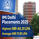 IMI Delhi Placement Report 2025 Released @imi.edu; Check Highlights From Here